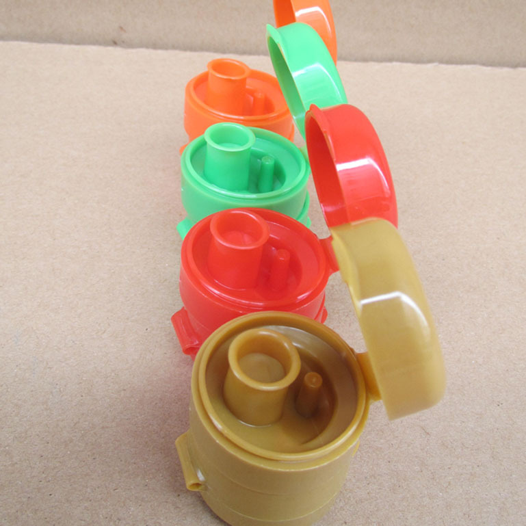 定制食用油双层翻盖 酱油圆形瓶盖特殊定制带漏斗带量杯的瓶盖
